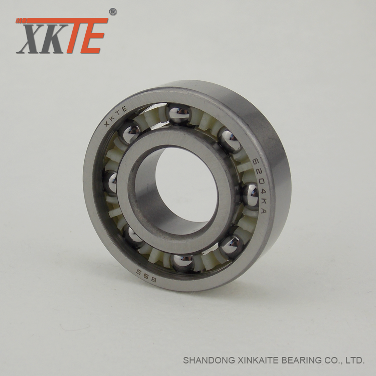 One-Piece Nylon Crown Tipe Cage Bearing For Idler