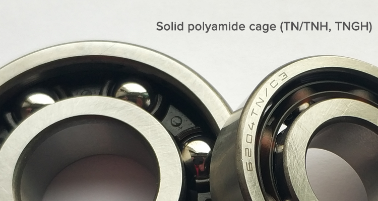 Nylon Material Cage Bearing Untuk Mining Conveyor Idler