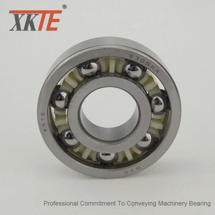 Nylon 6/6 Cage Bearing Untuk Mining Conveyor Idler Roller