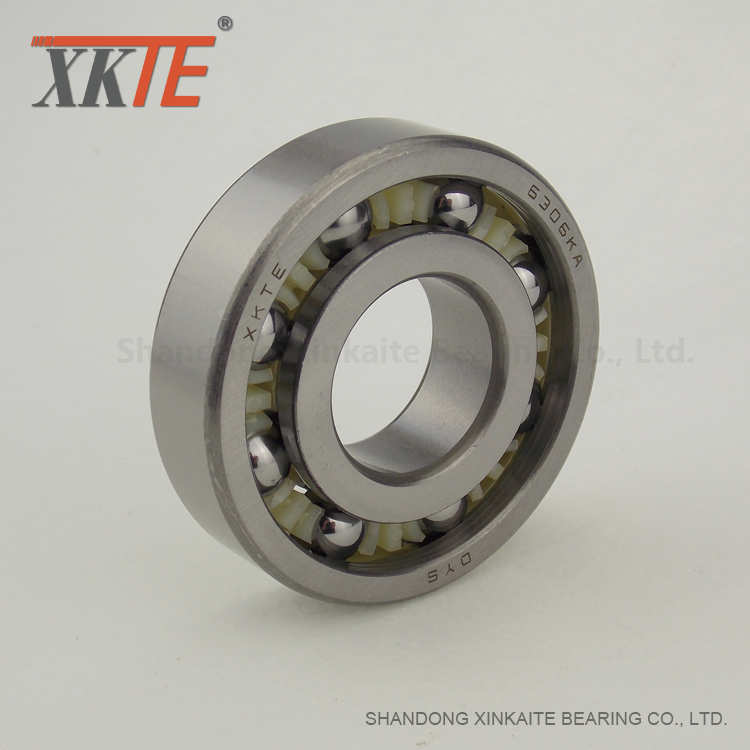 Nylon 6-6 Cage Ball Bearing Untuk Mining Belt Conveyor Idler